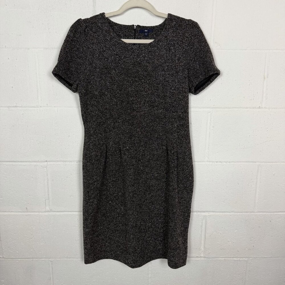 Gap Sheath Dress Gray Tweed Y2K Office Career Corpcore‎ Capsule Preppy Classic 8
